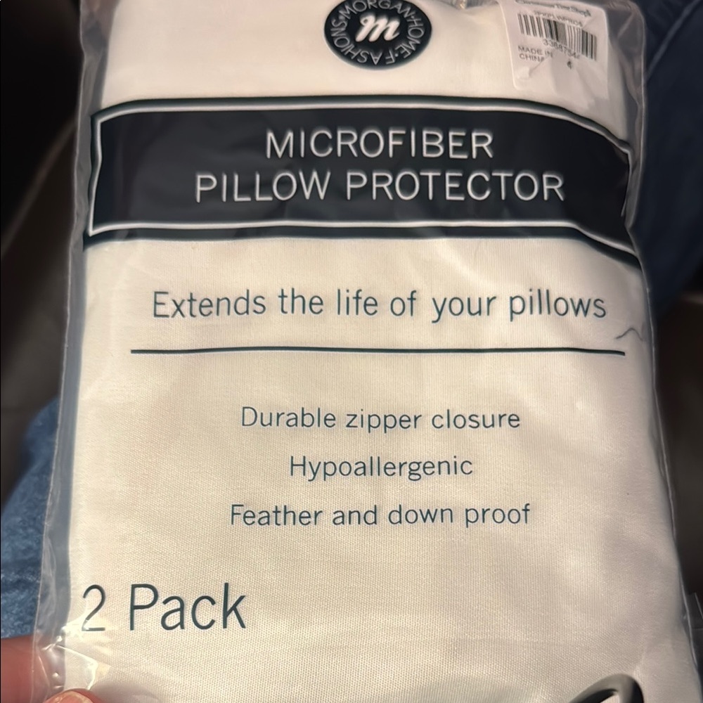 Microfiber Pillow Protector 2 Pack - White